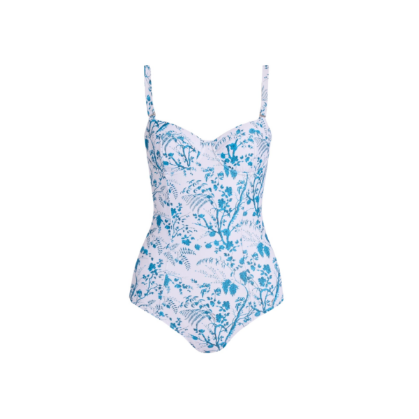 Erdem Botanical Print One Piece Swimsuit - Beachwear - British Romantic Luxury at Coveti