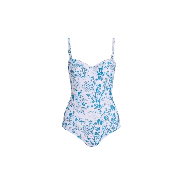 Erdem Botanical Print One Piece Swimsuit - Beachwear - British Romantic Luxury at Coveti
