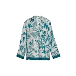 Erdem Botanical Print Silk Twill Pyjama Shirt - Loungewear - British Romantic Luxury at Coveti