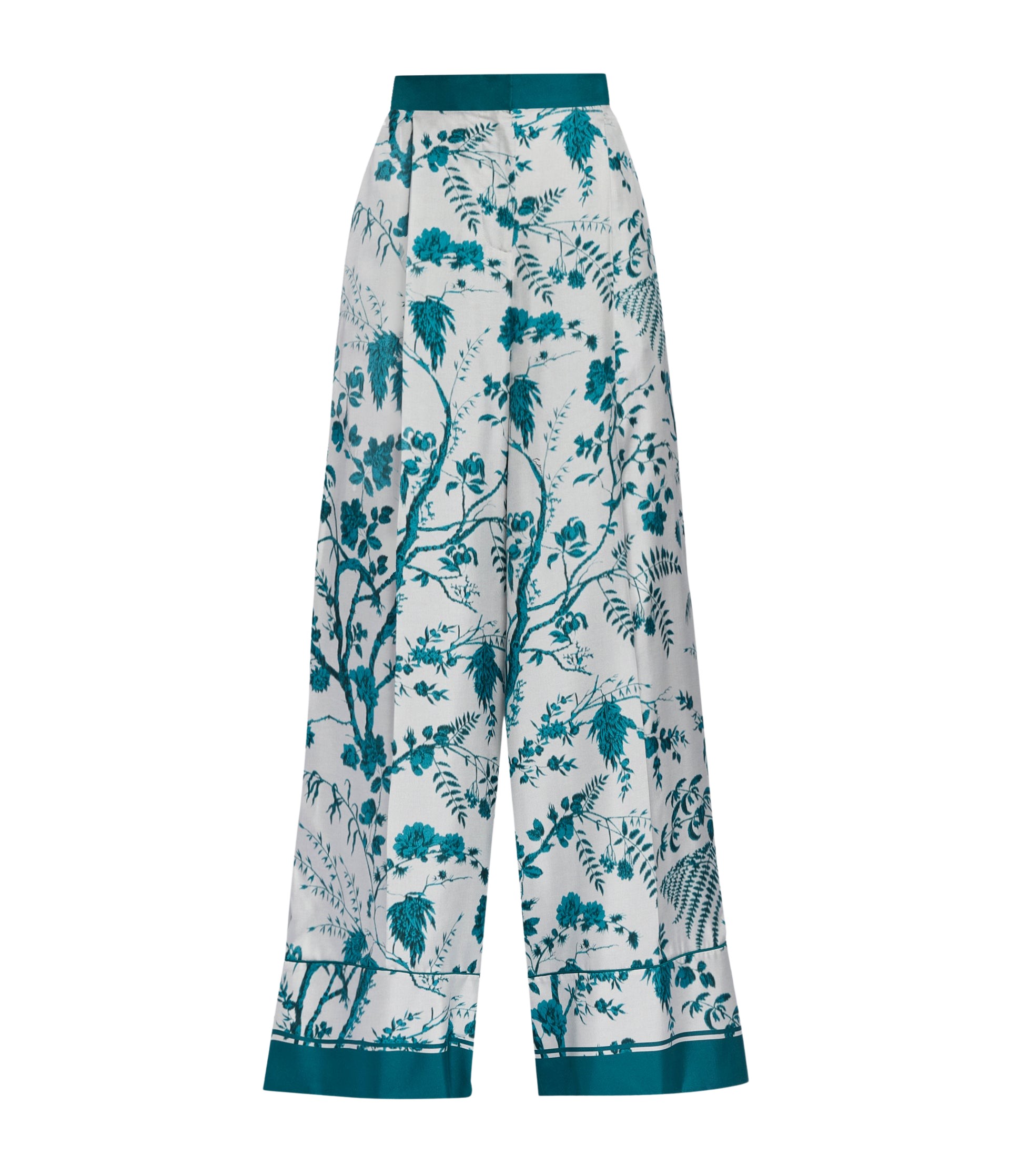 Erdem Botanical Print Silk Twill Pyjama Trouser