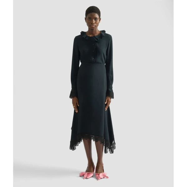 Erdem Cady Pencil Midi Skirt - Skirts - British Romantic Luxury at Coveti