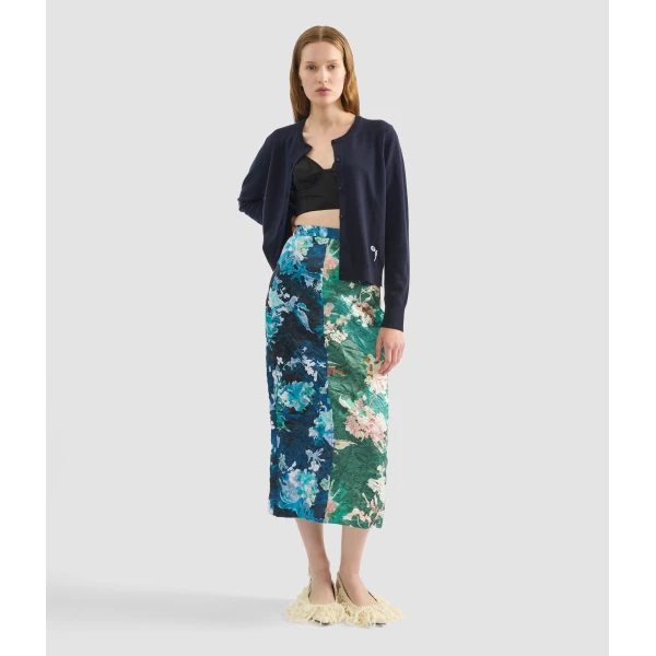 Erdem Cashmere Crew Neck Cardigan - Knitwear - British Romantic Luxury at Coveti
