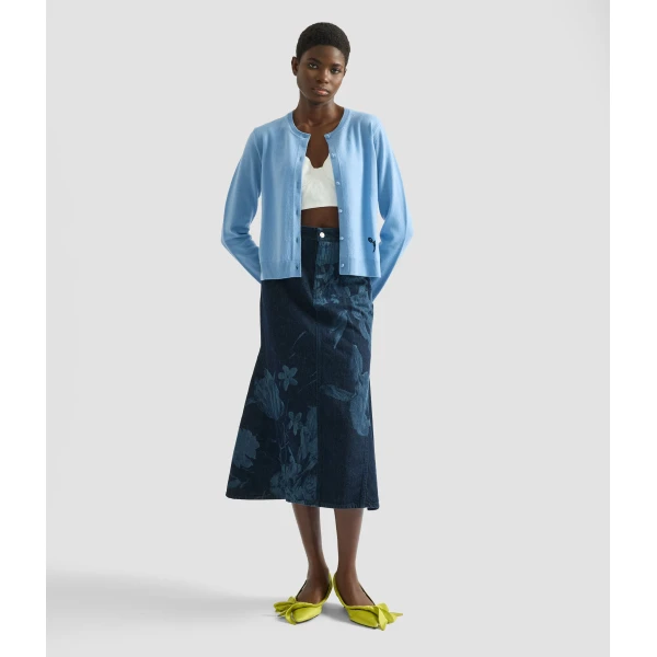 Erdem Cashmere Crew Neck Cardigan - Knitwear - British Romantic Luxury at Coveti