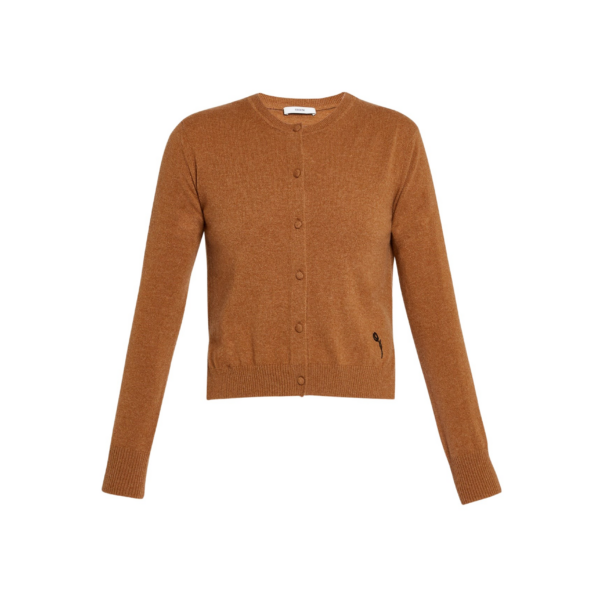 Erdem Cashmere Crew Neck Cardigan - Knitwear - British Romantic Luxury at Coveti
