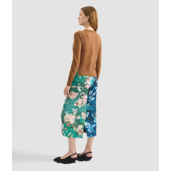 Erdem Cashmere Crew Neck Cardigan - Knitwear - British Romantic Luxury at Coveti