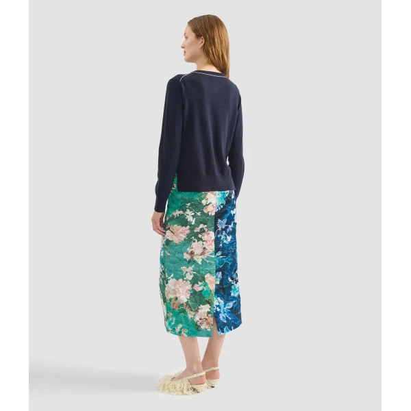 Erdem Cashmere Crew Neck Cardigan - Knitwear - British Romantic Luxury at Coveti