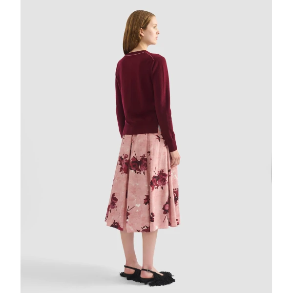Erdem Cashmere Crew Neck Cardigan - Knitwear - British Romantic Luxury at Coveti