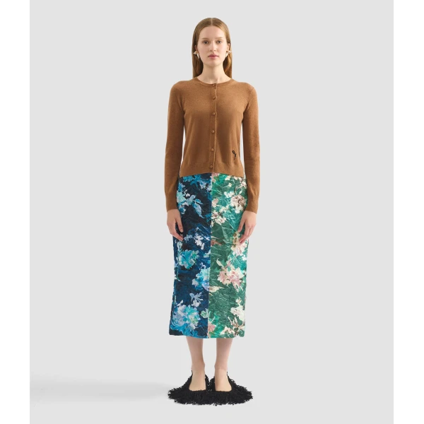 Erdem Cashmere Crew Neck Cardigan - Knitwear - British Romantic Luxury at Coveti