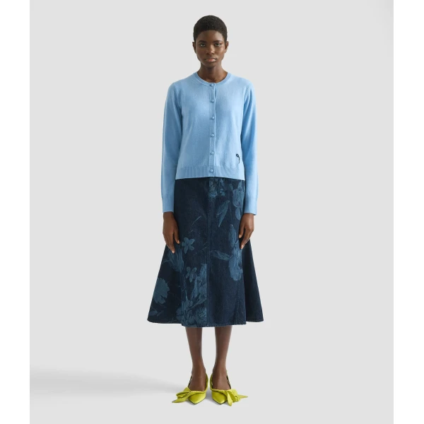 Erdem Cashmere Crew Neck Cardigan - Knitwear - British Romantic Luxury at Coveti