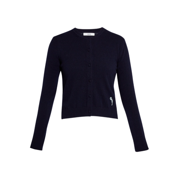 Erdem Cashmere Crew Neck Cardigan - Knitwear - British Romantic Luxury at Coveti