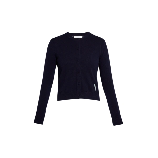 Erdem Cashmere Crew Neck Cardigan - Knitwear - British Romantic Luxury at Coveti