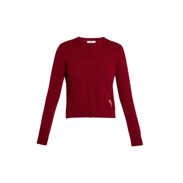 Erdem Cashmere Crew Neck Cardigan - Knitwear - British Romantic Luxury at Coveti