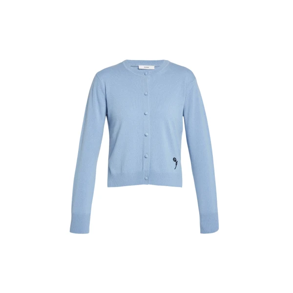 Erdem Cashmere Crew Neck Cardigan - Knitwear - British Romantic Luxury at Coveti