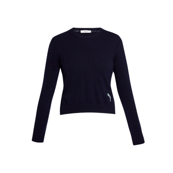 Erdem Cashmere Crew Neck Jumper - Knitwear - British Romantic Luxury at Coveti