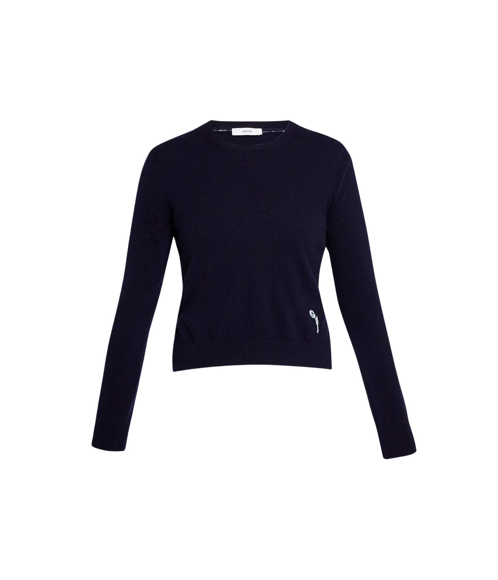 Erdem Cashmere Crew Neck Jumper - Knitwear - British Romantic Luxury at Coveti