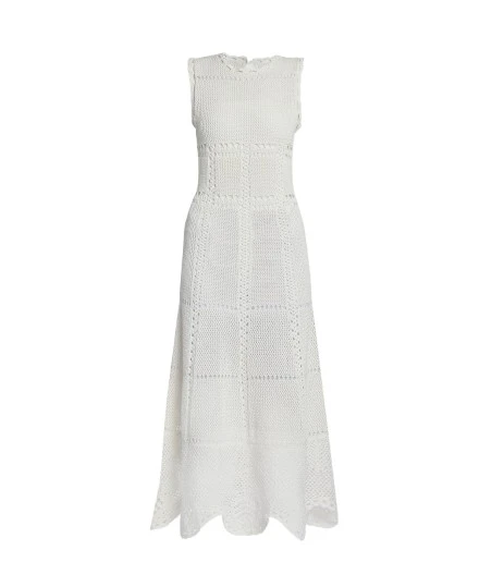 Erdem-Cotton-Crochet-Flared-Midi-Dress-coveti-256903_nobg Erdem Cotton Crochet Flared Midi Dress - Dresses - British Romantic Luxury at Coveti