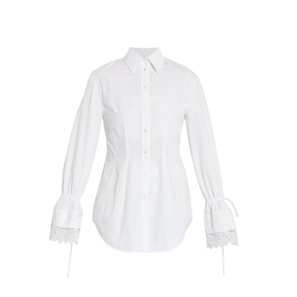 Erdem Cotton Poplin Long Sleeve Shirt - Tops - British Romantic Luxury at Coveti