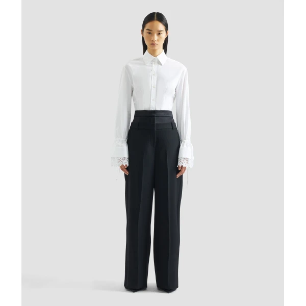 Erdem Cotton Poplin Long Sleeve Shirt - Tops - British Romantic Luxury at Coveti