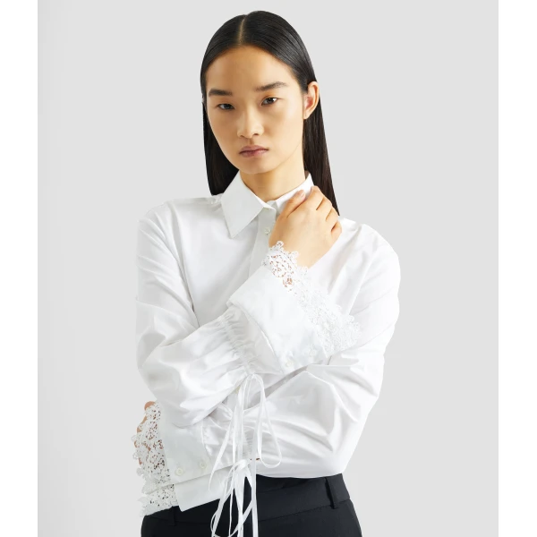 Erdem Cotton Poplin Long Sleeve Shirt - Tops - British Romantic Luxury at Coveti