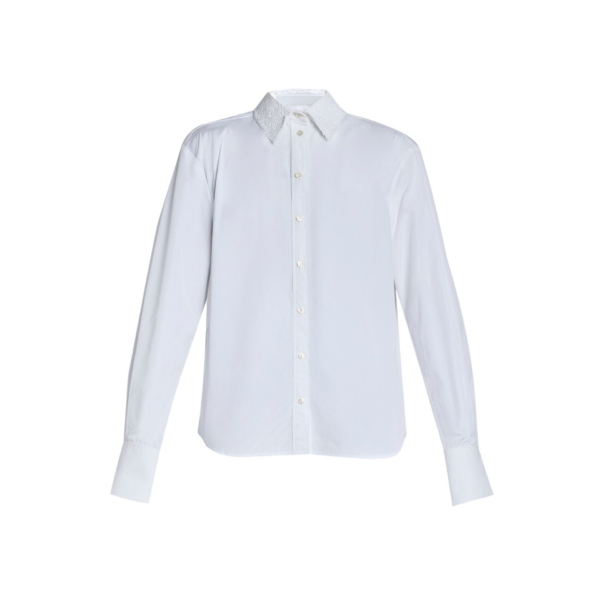 Erdem Cotton Poplin Long Sleeve Shirt - Tops - British Romantic Luxury at Coveti