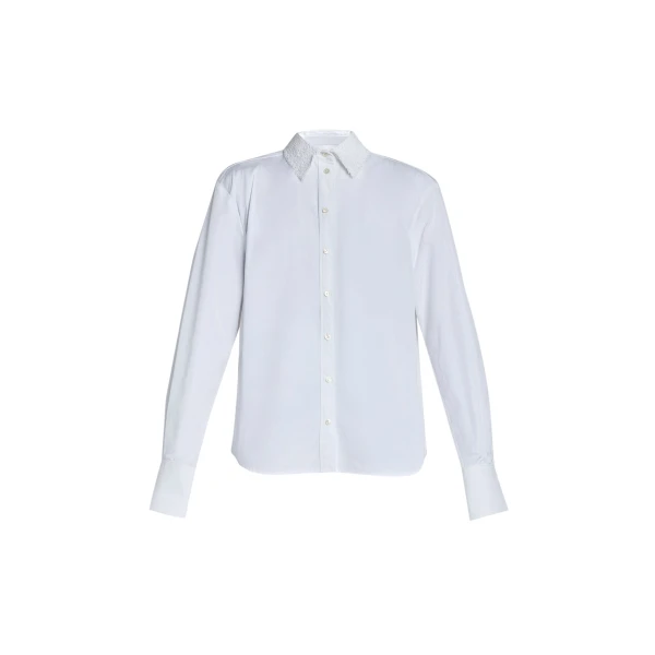 Erdem Cotton Poplin Long Sleeve Shirt - Tops - British Romantic Luxury at Coveti