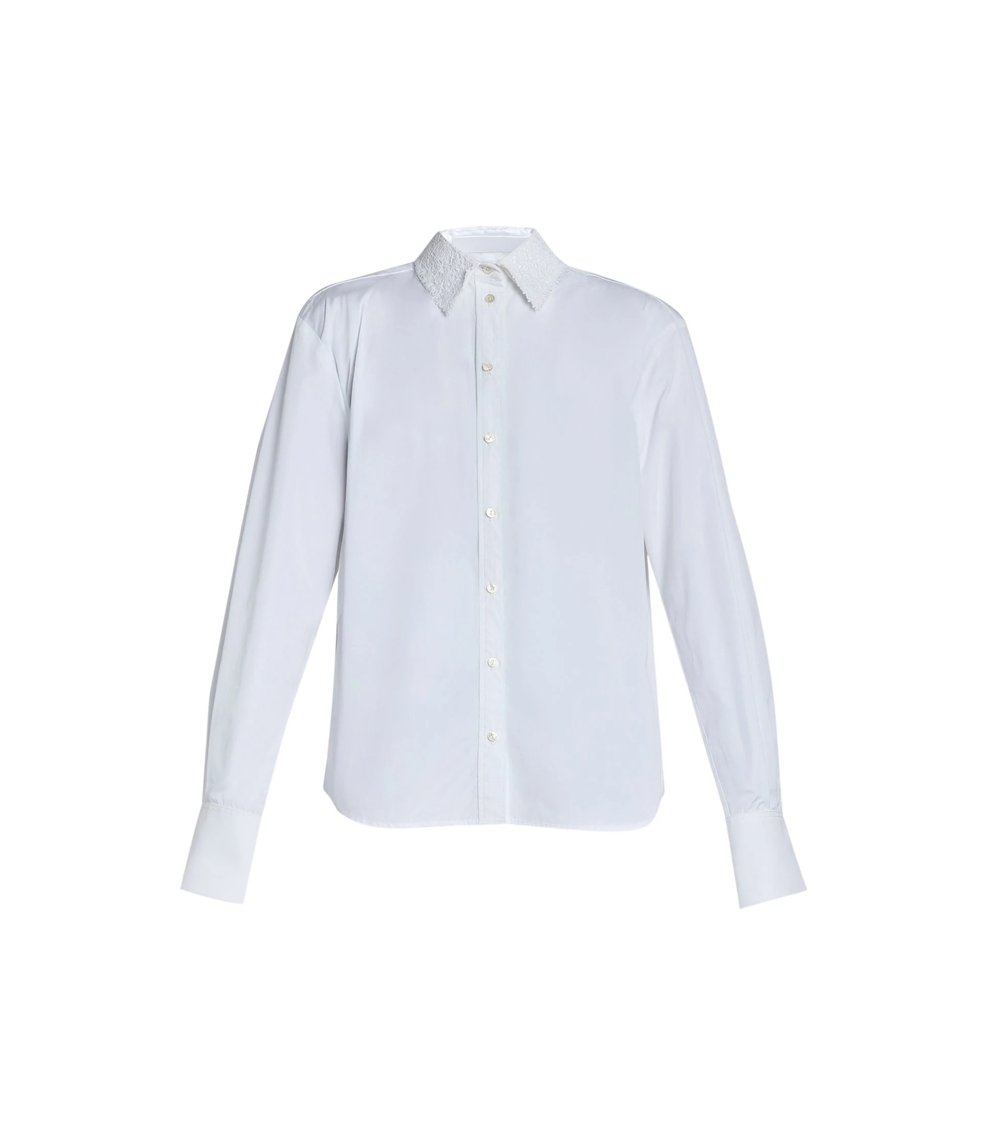 Erdem Cotton Poplin Long Sleeve Shirt - Tops - British Romantic Luxury at Coveti