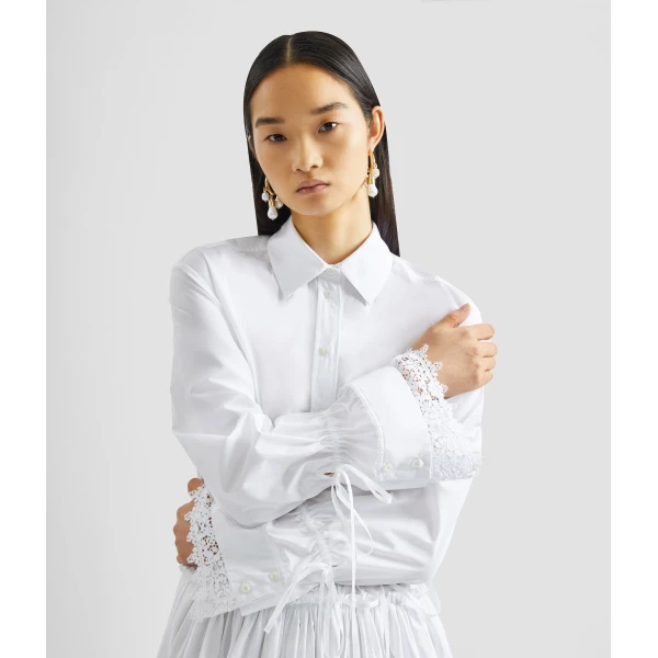 Erdem Cotton Poplin Shirt Dress - Dresses - British Romantic Luxury at Coveti