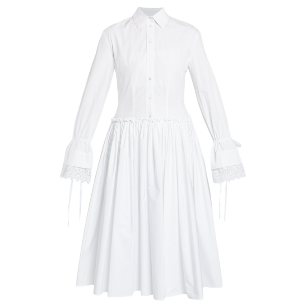 Erdem Cotton Poplin Shirt Dress - Dresses - British Romantic Luxury at Coveti