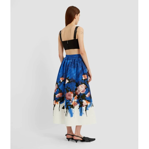 Erdem Crepe Black Satin Bralet - Tops - British Romantic Luxury at Coveti