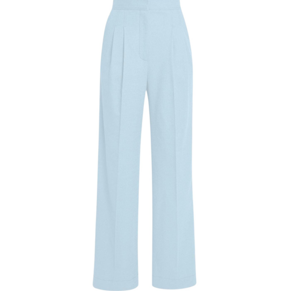 Erdem Crepe Wide Leg Trouser - Pants - British Romantic Luxury at Coveti