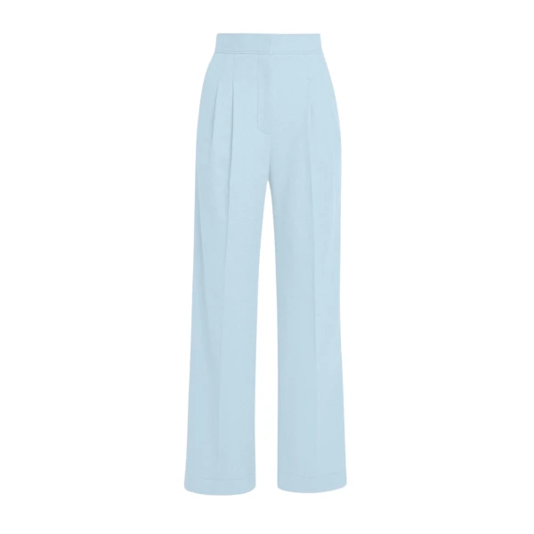 Erdem Crepe Wide Leg Trouser - Pants - British Romantic Luxury at Coveti