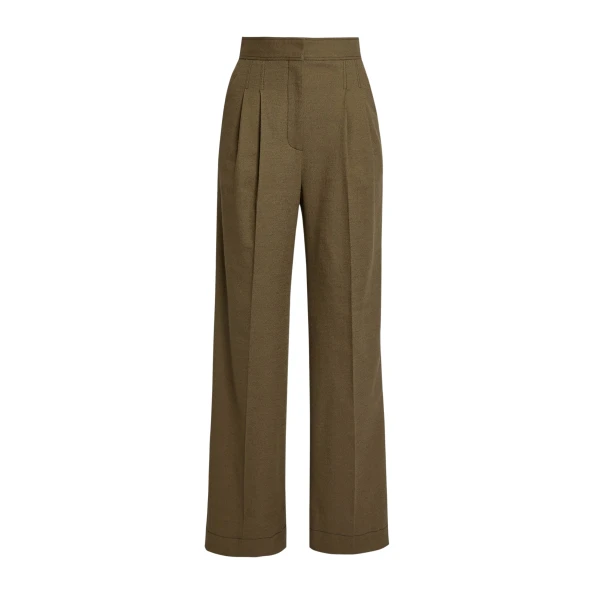 Erdem Crepe Wide Leg Trouser - Pants - British Romantic Luxury at Coveti