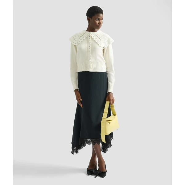 Erdem Crew Neck Cardigan - Knitwear - British Romantic Luxury at Coveti