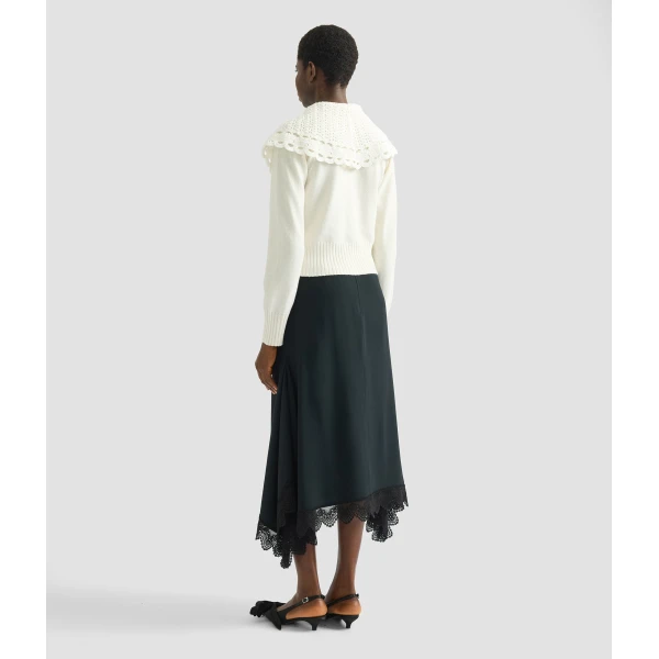 Erdem Crew Neck Cardigan - Knitwear - British Romantic Luxury at Coveti