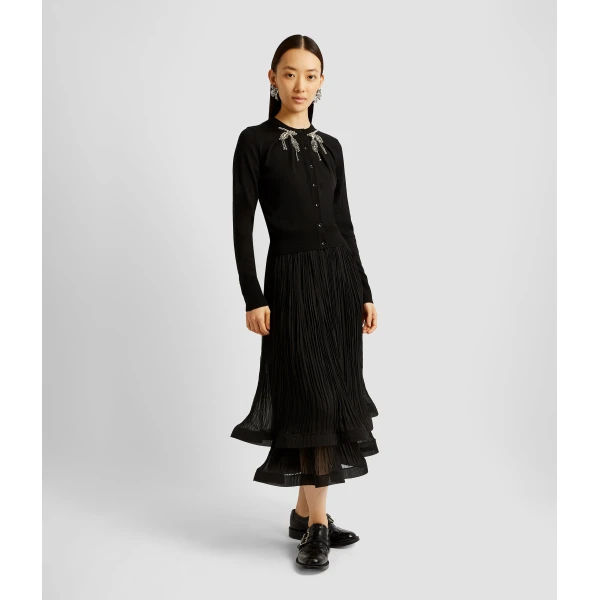 Erdem Cropped Cardigan - Knitwear - British Romantic Luxury at Coveti