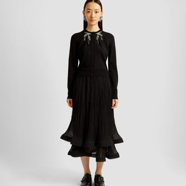 Erdem Cropped Cardigan - Knitwear - British Romantic Luxury at Coveti