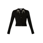 Erdem Cropped Cardigan - Knitwear - British Romantic Luxury at Coveti