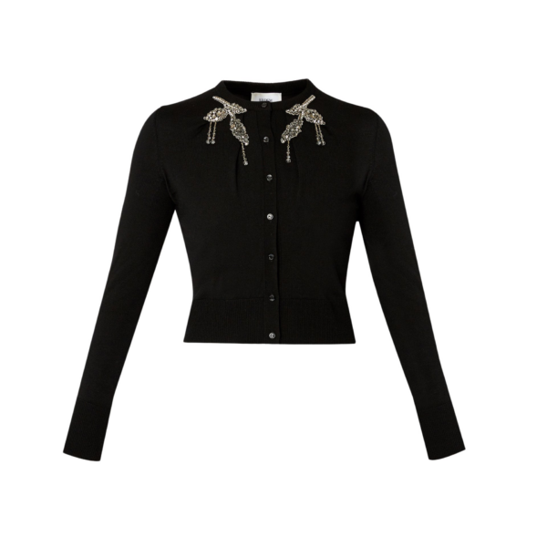 Erdem Cropped Cardigan - Knitwear - British Romantic Luxury at Coveti