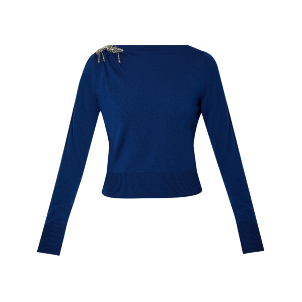 Erdem Cropped Jumper - Knitwear - British Romantic Luxury at Coveti