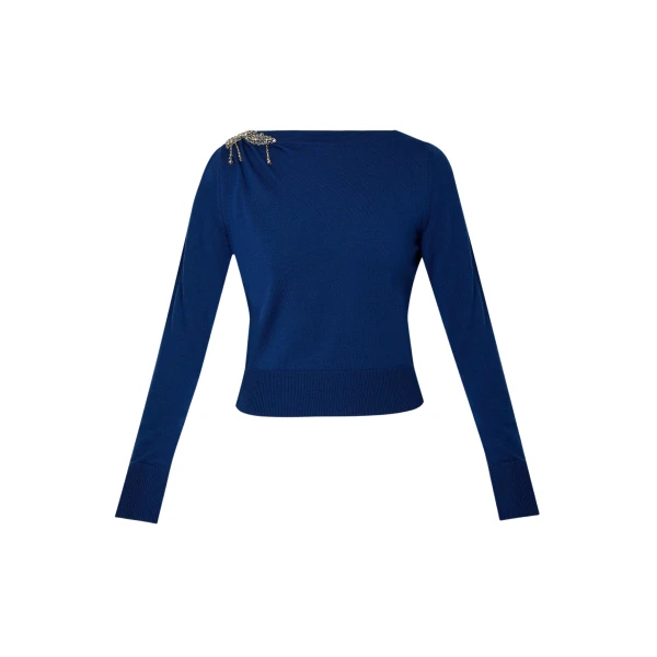 Erdem Cropped Jumper - Knitwear - British Romantic Luxury at Coveti