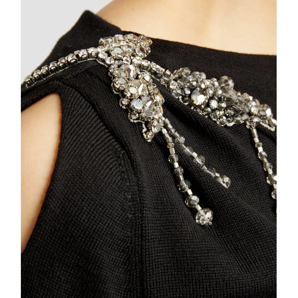 Erdem Cropped Jumper - Knitwear - British Romantic Luxury at Coveti