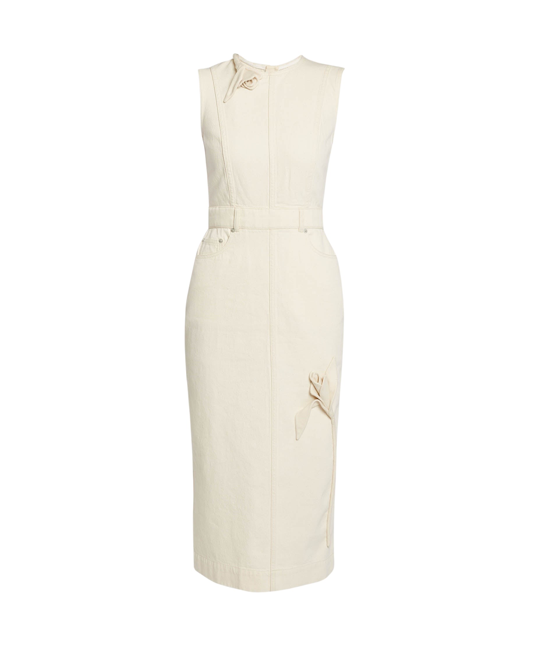 Erdem Denim Sleeveless Midi Dress