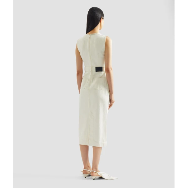 Erdem Denim Sleeveless Midi Dress - Dresses - British Romantic Luxury at Coveti
