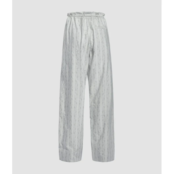 Erdem Ditsy Cotton Stripe Drawstring Trouser - Pants - British Romantic Luxury at Coveti
