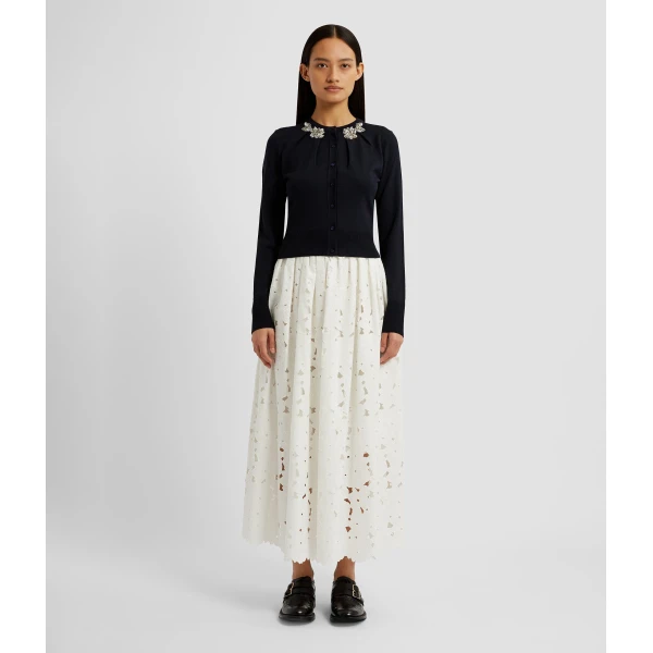 Erdem Drape Detail Knit Cardigan - Knitwear - British Romantic Luxury at Coveti