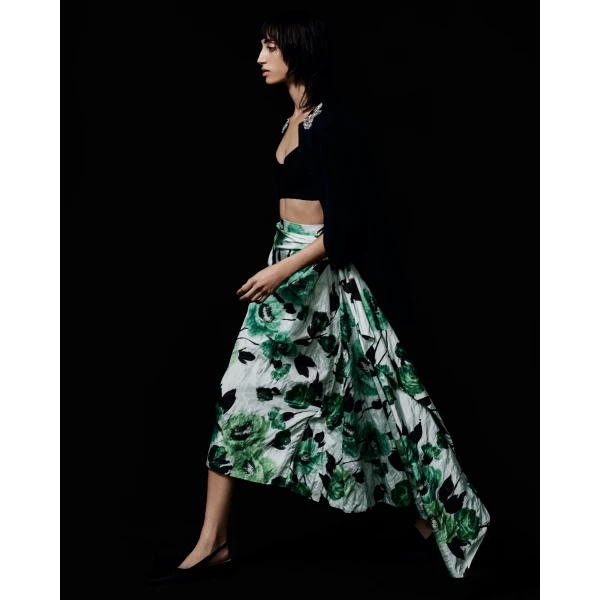 Erdem Drape Detail Knit Cardigan, view 7