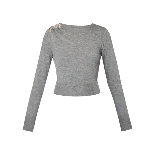 Erdem Drape Detail Knit Jumper - Knitwear - British Romantic Luxury at Coveti