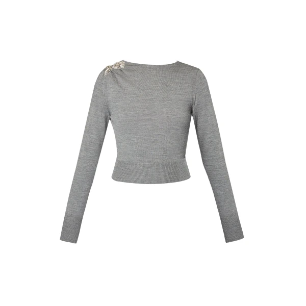 Erdem Drape Detail Knit Jumper - Knitwear - British Romantic Luxury at Coveti