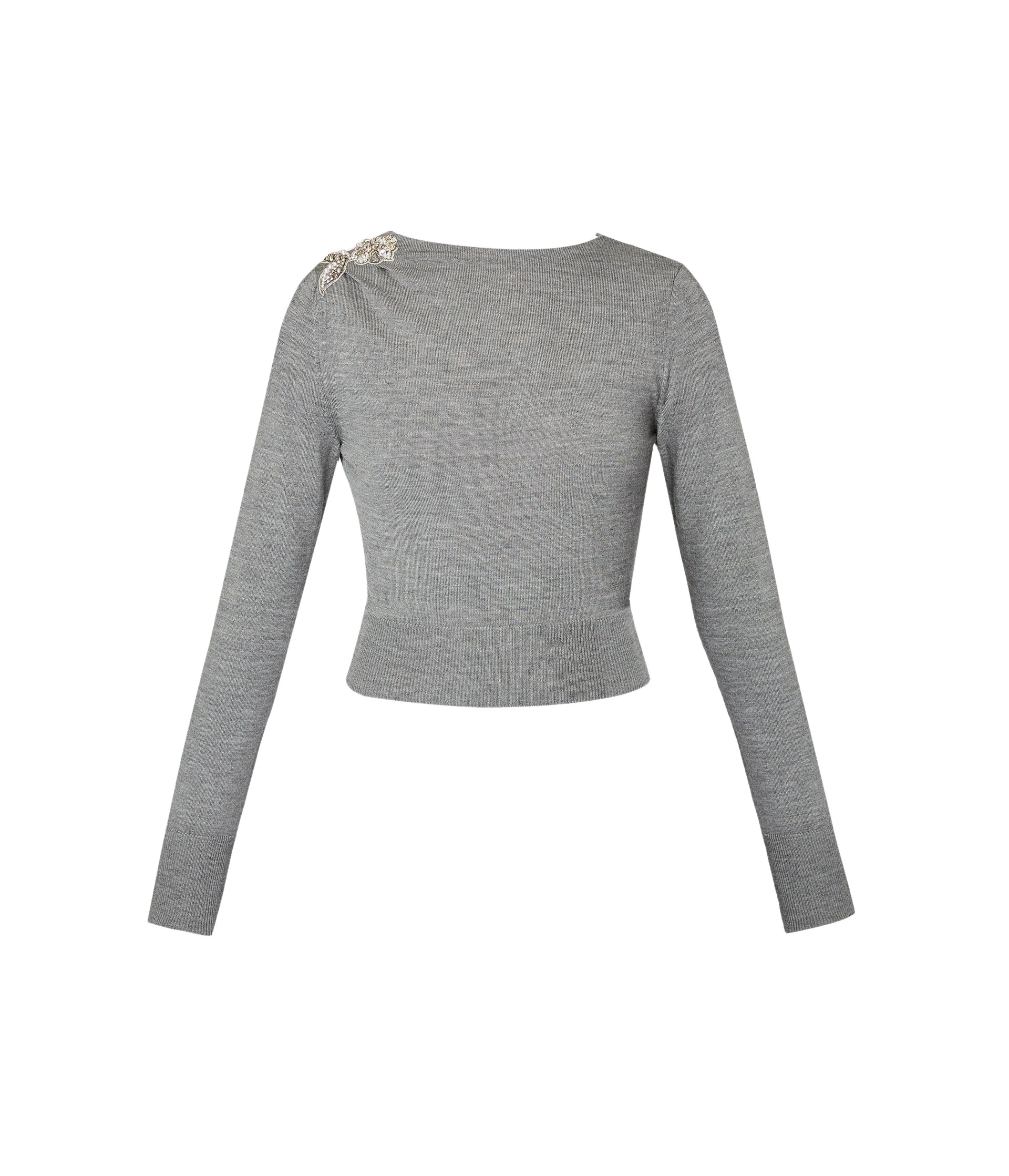 Erdem-Drape-Detail-Knit-Jumper-coveti15351_nobg Erdem Drape Detail Knit Jumper - Knitwear - British Romantic Luxury at Coveti