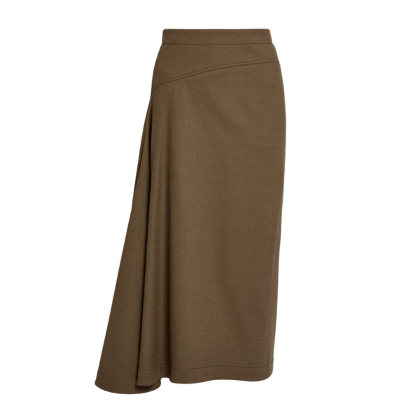 Erdem Draped Crepe Midi Skirt - Skirts - British Romantic Luxury at Coveti